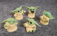 Juguete De Acción Baby Yoda Grogu Mandalorian 5 Piezas Set Figura De Star Wars 4-7 Cm Juguetes Calientes Para Niños Regalos De Navidad - details 1