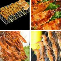 Cesta De Barbacoa Para Asador Red De Carne De Res Pescado Vegetal Tamaño Ideal Para Alimentos Grill BBQ Net - details 5