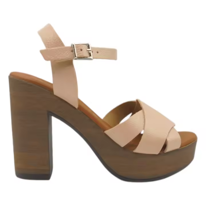 Sandalias marca Oh! My Sandals modelo 5505 en color beige - 1