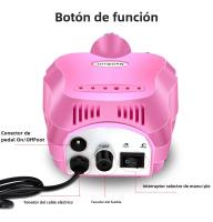 Máquina De Manicura Eléctrica Profesional 35000RPM Con Kit De Linterna Y Broca Portátil Para Sala De Uñas Y Pulidora De Uñas - details 17