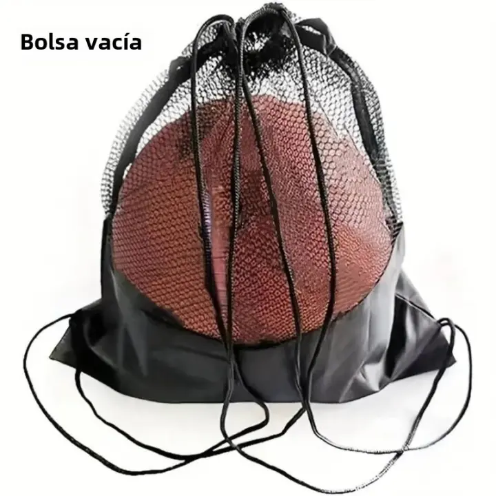 Mochila Deportiva Portátil Para Baloncesto Fútbol Voleibol Bolsa De Red De Malla Para Almacenamiento De Bolas De Deporte Al Aire Libre Viajes Y Gimnasio - 1