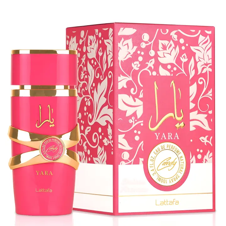 Yara Candy de Lattafa Perfume arabe Mujer Divertido Goloso Dulce con Sello Lattafa Dubái - 100ml - 1