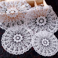 Mantelera De Encaje Con Bordado De Flores Resistente Al Calor 20/30/40cm Cojín Para Taza Decoración De Hogar Para Bodas Y Fiestas Moderno - details 6