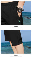 Nuevos Shorts Capris Para Hombre 2024 Thin Ice Silk Pantalones Rectos Y Holgados Para El Verano Estilo Casual - details 15