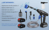 26BAR 300W Electric Car Washer Pistola de alta presión limpiador de espuma Boquilla para Auto Home Garden Limpieza Accesorios de lavado de coches - details 4