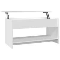 Vidaxl Mesa de Centro de Madera de Ingeniería 102x50x52,5 Cm Blanco - details 5