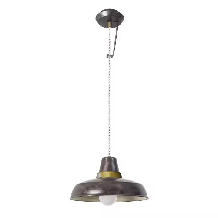 LEDS·C4 Lámpara Colgante Vintage E27 60W Ámbar Dorado 422Lm - 1