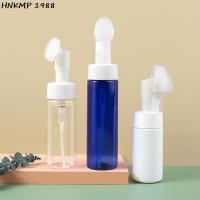 Botella De Espuma Con Cepillo De Silicona Vacia 100/150/200ml Plástico Para Limpieza Facial Botellas Recargables Sin Químicos De Importación - details 0