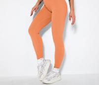 Pantalones De Yoga De Cintura Alta Sin Costuras Para Mujer Leggings Deportivos Push up Para Gimnasio Y Correr - details 6