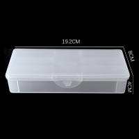 Caja De Almacenamiento Para Uñas Rectangular Doble Capa Con Herramientas De Arte De Uñas Cuchillas Pinzas Y Bolígrafos Polidor De Uñas Plástico Tamaño 19.2x8x4cm - details 3