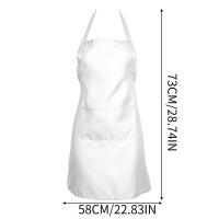Bata De Cocina Blanca Para Hombres Y Mujeres Bib Sin Mangas De Material No Tejido Para Chef Gril Restaurante Bar Tienda Cafés Estudios De Belleza Uniforme De Trabajo - details 1