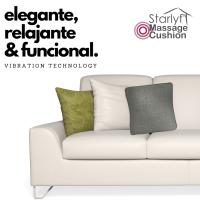 STARLYF Cojín decorativo con Masajeador eléctrico Massage Cushion, Tecnología de Vibración, Almohada vibratoria, Elegante y Decorativo, Función Inalámbrica, 100% Poliéster, para Cama, Sofá, Asiento de Coche, oficina, Relájate en Cualquier Lugar - details 0