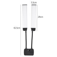 Luz De Video LED Flexible Con Dos Brazos Iluminación Doble Color Dimmer 3 Modos De Iluminación Soporte Para Teléfono Para Transmisiones En Vivo - details 2