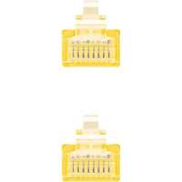 Nanocable Cable de Red Ethernet RJ45 CAT.6 UTP AWG254, 25 cm de Cable Ethernet, color Amarillo - details 3
