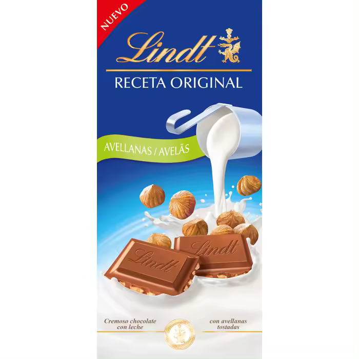 Tabletas de chocolate Lindt  de diferentes sabores en packs de 5 unidades - Crispy, Limon, Naranja, Menta, 70% cacao, 80% cacao, 85% cacao, con avellanas, receta clásica...elige tu sabor favorito - 1