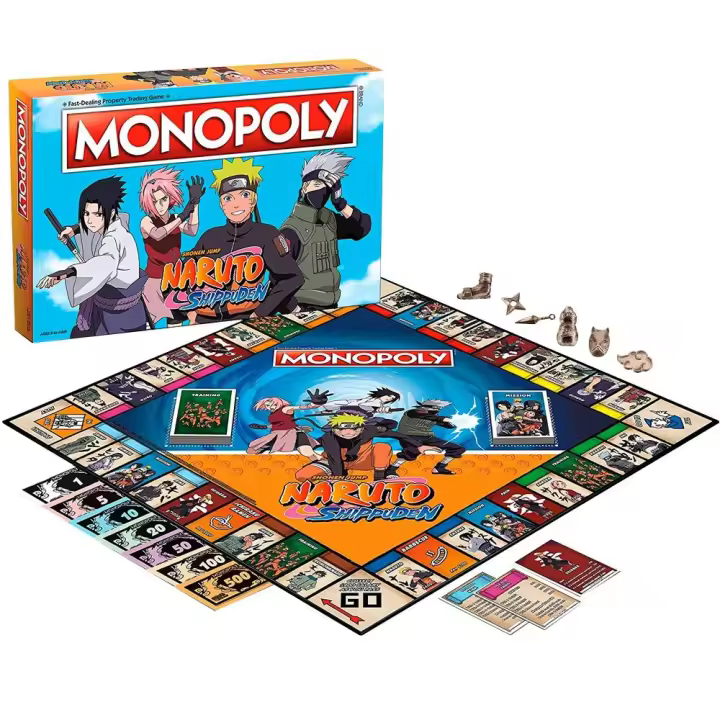 Jogo de monopólio espanhol Naruto Shippuden - 1