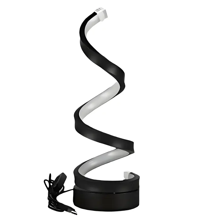 Lámpara De Mesa Moderna Minimalista Ajustable En Color Para Dormitorio Sala De Estar Oficina Luz De Escritorio De Bajo Consumo Hierro Negro - 1