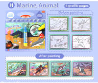 Libro De Dibujo Con Agua Mágica Y Lápiz De Colores Juguete Educativo Para Niños Regalo De Cumpleaños Tablero De Dibujo Y Pintura Temprana 8 Tipos - details 18