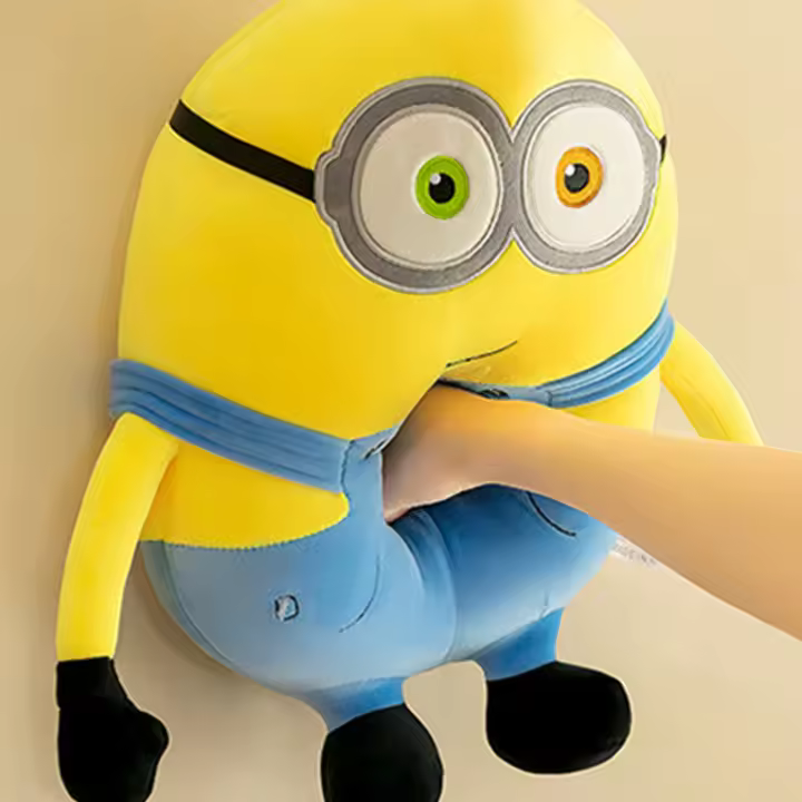 Almohada De Peluche Minion 30CM Color Amarillo Personaje De Película Suave Y Durable Regalo Ideal Para Cumpleaños De Niños - 1