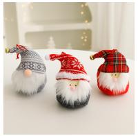 Adornos navideños, figuras de enanos con astas, figuras de muñecos sin rostro, muñecos de anciano del bosque - details 2