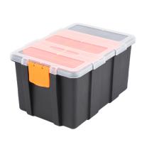 Caja de piezas de herramientas de plástico portátil para electricista, Maleta de almacenamiento, soporte para maleta, F-156D - details 0