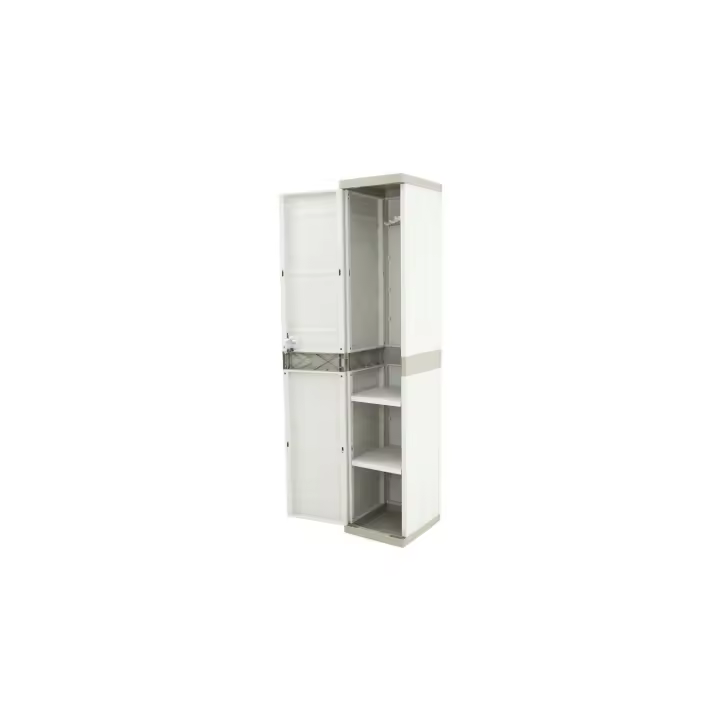 JARDIN202 - Armario Taquilla de resina | Titanium Beige | 35x44x176 cm | Mueble modular - 1