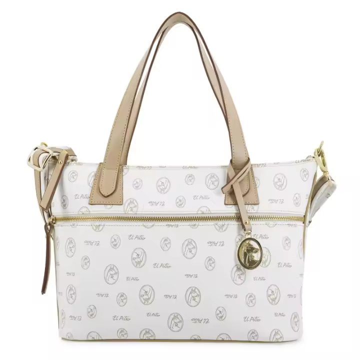EL POTRO: BOLSO CESTA MUJER EN LONA Y PIEL VACUNO 2240-VINTAGE-BLANCO El Potro - 1
