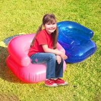 Sofá Inflable Para Niños Asiento Portátil Para Playa Y Camping Silla Inflable De Viaje Proporciones De Juego Al Aire Libre - details 0
