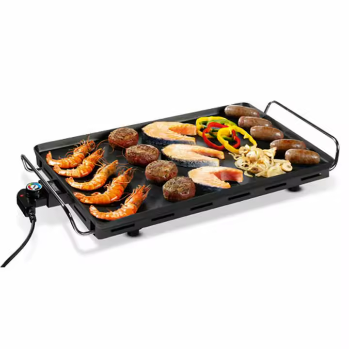 Plancha de Piedra para Asar Princess Table Grill Aluminio Negro 36 x 60 cm - 1