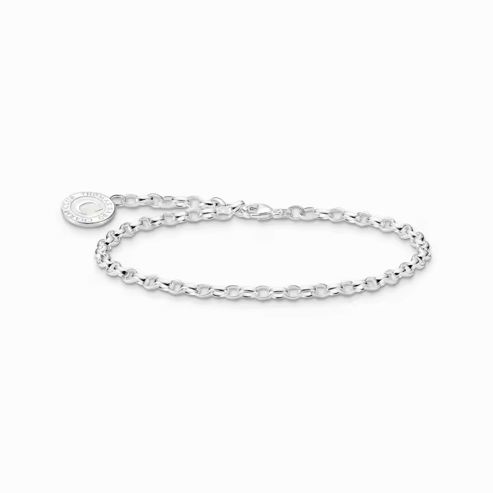 Thomas Sabo Pulsera Charm Mujer con blanco Charmista Coin plata X2088-007-21-L15 - 1