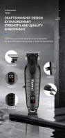 Cortadora De Pelo Profesional Kemei KM-2290 KM-2293 KM-T95 Con Pantalla LCD Ajuste De Longitud De Cabello Recargable Para Hombres - details 14