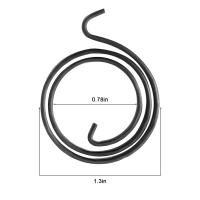 10pcs Resorte De Repuesto Para Manija De Puerta 33mm Resorte De Torcimiento Para Cerradura Interior Sección Plana Y Metálica Para Reparación Y Metalworking - details 0