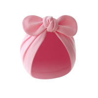 Gorro De Algodón Para Bebés Recién Nacidos Niñas Y Niños Con Lazos Turbante Estilo Bonnet Solido Ajustable Para Bebés De 0 a 24 Meses - details 5