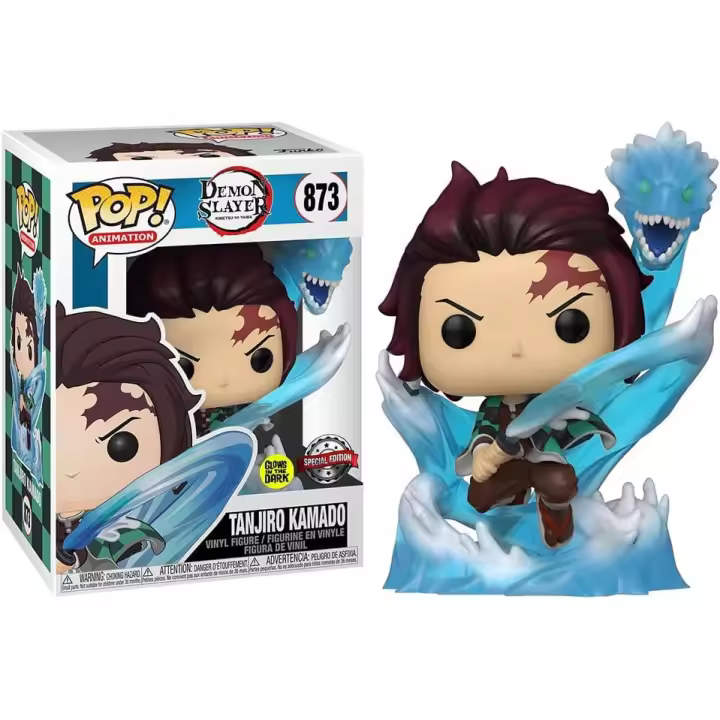 Funko POP! Animation: Demon Slayer - Tanjiro with Dragon (Exclusive) (Glow in The Dark) - 1