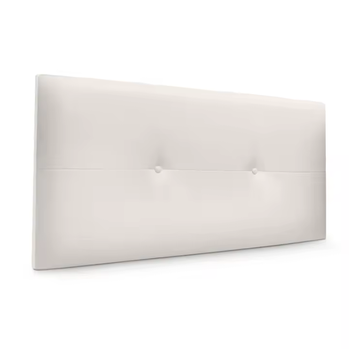 DHOME Cabecero de Polipiel o Tela AQUALINE Pro cabeceros Cabezal tapizado Cama Lujo (Blanco Hueso Polipiel) - 1
