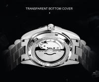 Reloj Mecánico Para Hombre CADISEN Con Dial De Meteorito Calendario Completo Semana 100M Resistencia Al Agua Movimiento MIYOTA 8285 Acero Inoxidable Cristal De Zafiro - details 8
