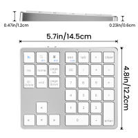 Teclado Numérico Inalámbrico Bluetooth 2.4G Ultrafino Conexión Remota Para IOS Android Windows Teclado Digital Numpad De Numeros - details 3