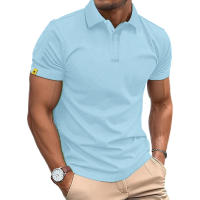 Camisa Polo De Verano Para Hombre Manga Corta Deportiva Casual Negocios Ligera Con Botones Transpirable Streetwear Top - details 9