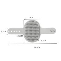 Histotree - Cepillo de baño para perros(Gris), peine removedor de pelo, guante de masaje de limpieza de pelo de goma, accesorios de baño de masaje para ducha de mascotas - details 2