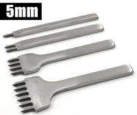 Herramienta De Perforación Para Cuero Con Espaciado De 3/4/5/6mm Herramientas De Costura Y Perforación DIY De Metal Prong 1/2/4/6 - details 4