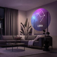Lámpara De Noche Proyector De Luna USB Con LED Reemplazable Proyector De Planetas Con Fondo De Constelaciones Para Ambiente - details 7