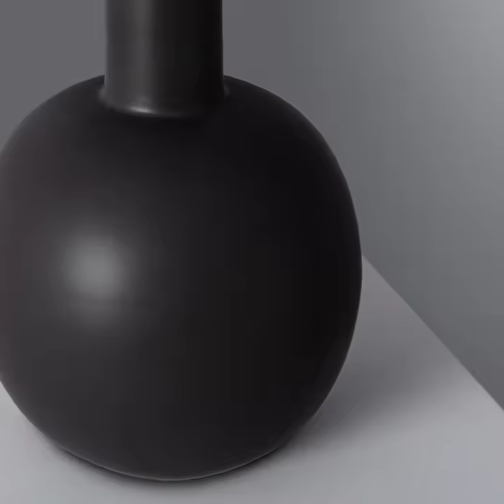 Ledkia Lámpara de Mesa de Porcelana Guldan Negro - 1