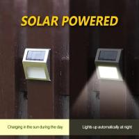 Lámpara De Pasillo Solar En Acero Inoxidable 3LED Impermeable Y Anticorrosión Para Jardín Cepillo De Pared Luz Ambiental - details 2