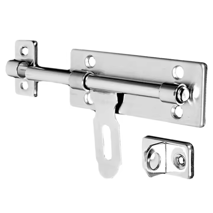 Cerradura De Puerta De 4 Pulgadas En Acero Inoxidable Cerradura De Barril Con Palanca Para Puerta Ventana Cajón Armario - 1