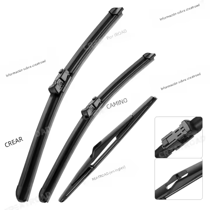 Limpiaparabrisas Delantero Y Trasero Para Peugeot 308 T9 Hatchback 2014-2020 Hojas De Limpieza De Alta Calidad ABS Semi-Rígido - 1