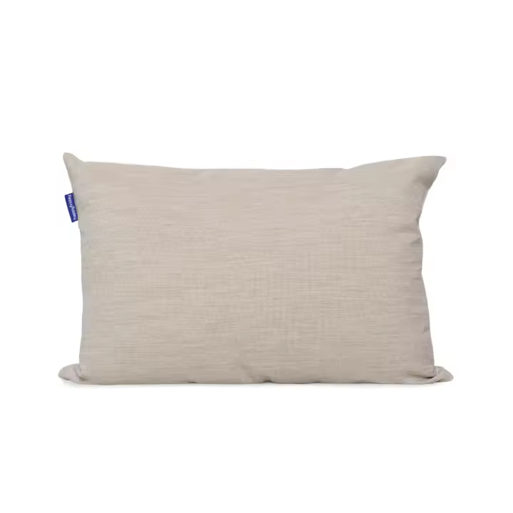 Happyfriday- Twill Funda de cojín decorativo 60x40 cm Beige, Fundas de cojines decorativos 71% Poliéster 29% Algodón, calidad de , Fabricado en España - 1