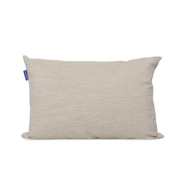 Happyfriday- Twill Funda de cojín decorativo 60x40 cm Beige, Fundas de cojines decorativos 71% Poliéster 29% Algodón, calidad de , Fabricado en España - 1