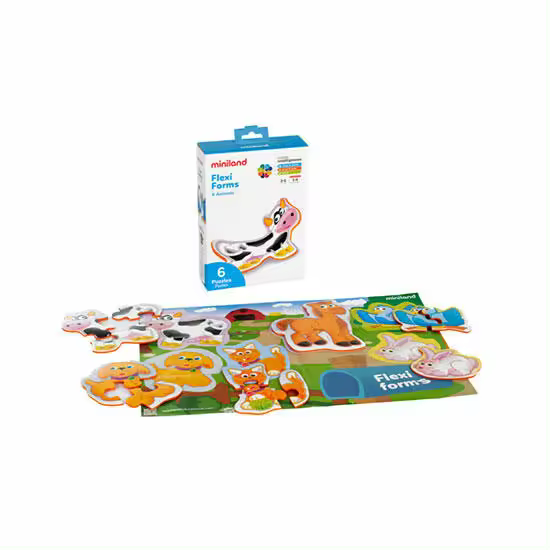 Flexi Forms: Set de 6 Puzzles Animales - 1
