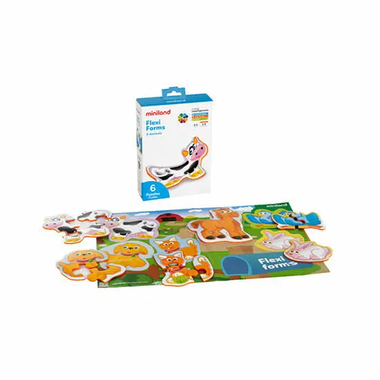 Flexi Forms: Set de 6 Puzzles Animales - 1