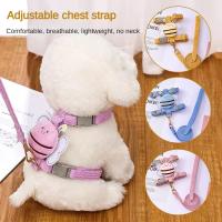 Correa Ajustable Para Gatos Y Perros Con Harnés De Malla Accesorios Para Mascotas Adecuado Para Bebés Y Puppies Productos Para Animales De Compañía - details 0